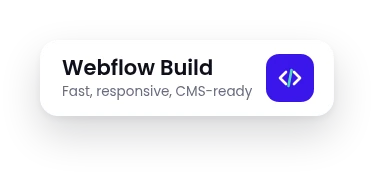 Webflow build