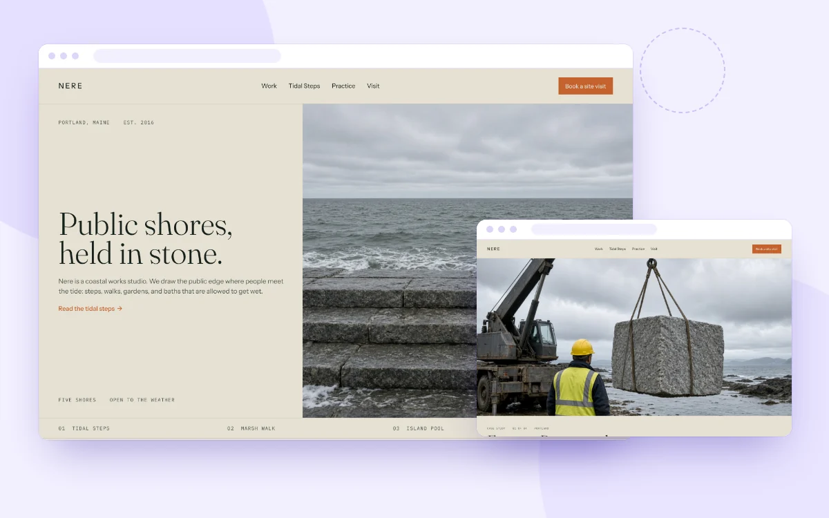 NERE, Coastal Works website